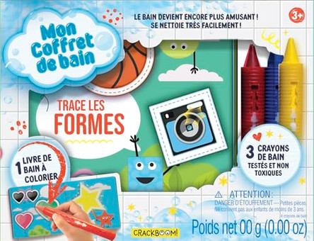 Bath Book Box Set: Trace Shapes! by Crackboom! Books 9782898025945