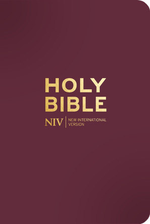 NIV Pocket Mulberry Bible with Gold Zip by New International Version 9781399832830
