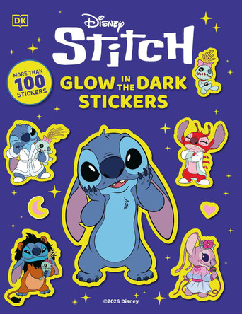 Disney Stitch Glow in the Dark Ultimate Sticker Book by DK 9798217310142
