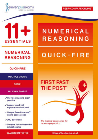 11+ Essentials Numerical Reasoning: Quick-Fire Book 1 - Multiple Choice by  9781912364329