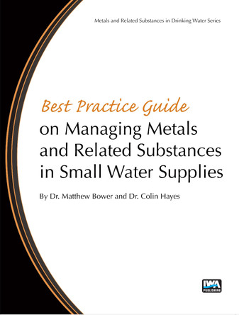 Best Practice Guide on the Management of Metals in Small Water Supplies by Matthew Bower 9781780406398