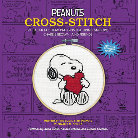 Peanuts Cross-Stitch: 24 Easy-to-Follow Patterns Featuring Snoopy, Charlie Brown, and Friends (Revised and Expanded Edition) by Anna Fleiss 9798894142272