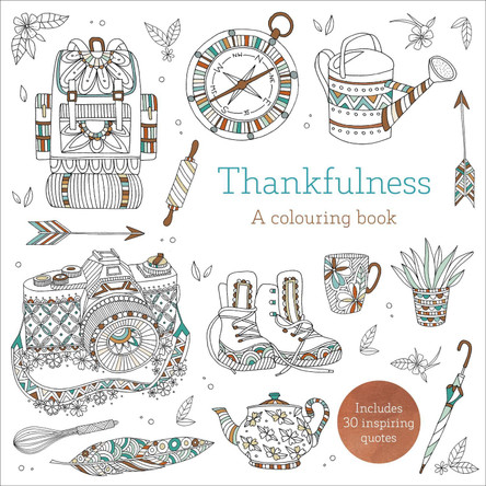 Thankfulness: A Colouring Book by Lizzie Preston 9780281077366