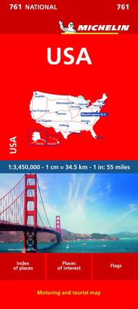 USA - Michelin National Map 761 by Michelin 9782067173279
