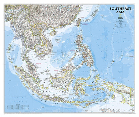 Southeast Asia Classic, Tubed: Wall Maps Countries & Regions by National Geographic Maps 9781597754439