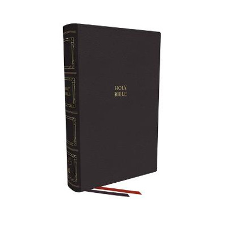 KJV, Paragraph-style Large Print Thinline Bible, Genuine Leather, Black, Red Letter, Comfort Print: Holy Bible, King James Version by Thomas Nelson