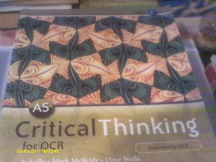 AS Critical Thinking for OCR Unit 2 by Mark McBride 9780435235840 [USED COPY]