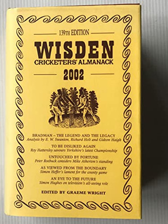 Wisden Cricketers' Almanack 2002: 2002 by Graeme Wright 9780947766702 [USED COPY]