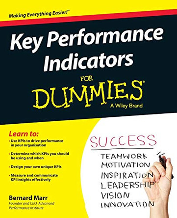 Key Performance Indicators For Dummies by Bernard Marr 9781118913239 [USED COPY]