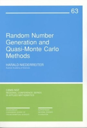 Random Number Generation and Quasi-Monte Carlo Methods by Harald Niederreiter 9780898712957