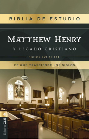 RVR, Biblia de estudio Matthew Henry y legado cristiano, Tapa dura, Interior a dos colores, con Índice, Comfort Print Matthew Henry 9788419779120