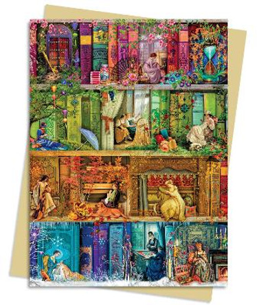 Aimee Stewart: A Stitch in Time Bookshelf Greeting Card Pack: Pack of 6 by Flame Tree Studio
