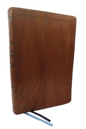 NKJV, Encountering God Study Bible, Leathersoft, Brown, Red Letter, Comfort Print: Insights from Blackaby Ministries on Living Our Faith by Henry Blackaby