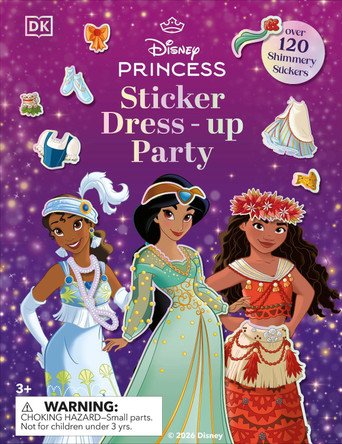 Disney Princess Sticker Dress Up Party by DK 9798217308880