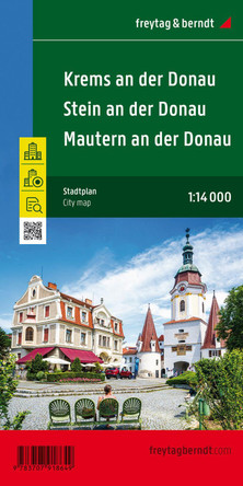 Krems on the Danube with Stein and Mautern, city map 1:14,000 9783707918649