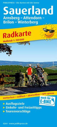 Sauerland, cycle map 1:100,000 9783747302644