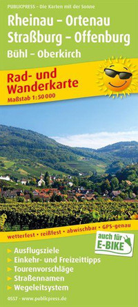 Rheinau - Ortenau - Strasbourg - Offenburg, cycling and hiking map 1:50,000 9783747305577