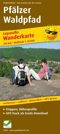 Palatinate Forest Path, hiking map 1:25,000 9783899206760