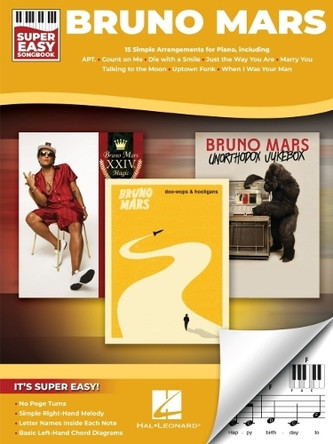Bruno Mars - Super Easy Songbook by Bruno Mars 9798350153941