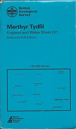 Merthyr Tydfil: Solid and Drift Geology Map by  9780751806335