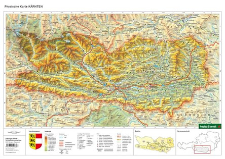 Desk pad DUO, school map of Carinthia 1:350,000 9783707919530