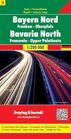 Bavaria North - Franconia - Upper Palatinate Sheet 2 Road Map 1:200 000 9783850848572