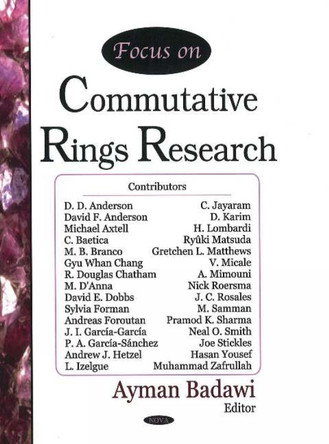 Focus on Commutative Rings Research by Ayman Badawi 9781600210655
