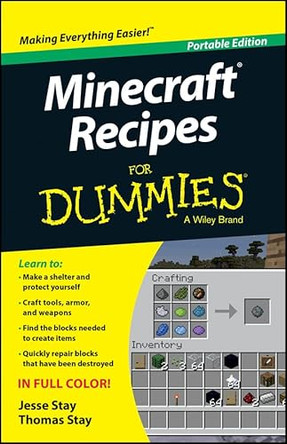 Minecraft Recipes For Dummies by Jesse Stay 9781118968277 [USED COPY]