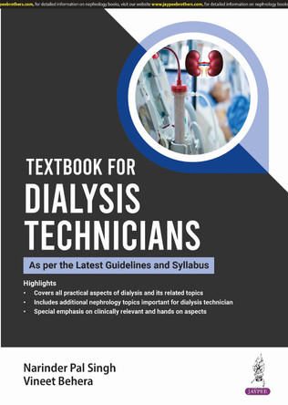 Textbook for Dialysis Technicians by Narinder Pal Singh 9789356965850