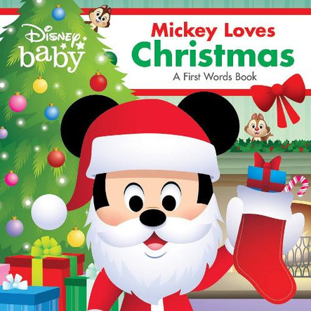 Disney Baby: Mickey Loves Christmas: A First Words Book by Disney Books 9781368093996
