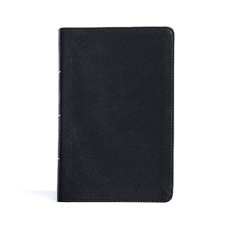 CSB Large Print Personal Size Reference Bible, Black Leather by  9781087774473