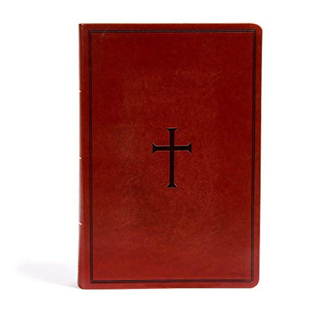 KJV Super Giant Print Reference Bible, Brown LeatherTouch, Indexed by Holman Bible Staff 9781535954259