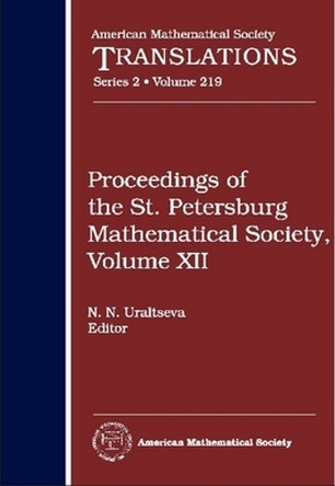 Proceedings of the St. Petersburg Mathematical Society, Volume 12 by American Mathematical Society 9780821842058