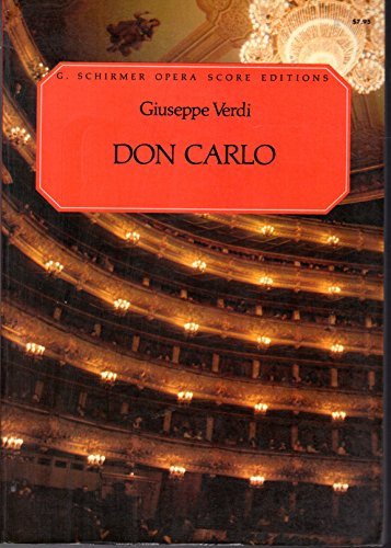 Don Carlos by Giuseppe Verdi 9780793565788