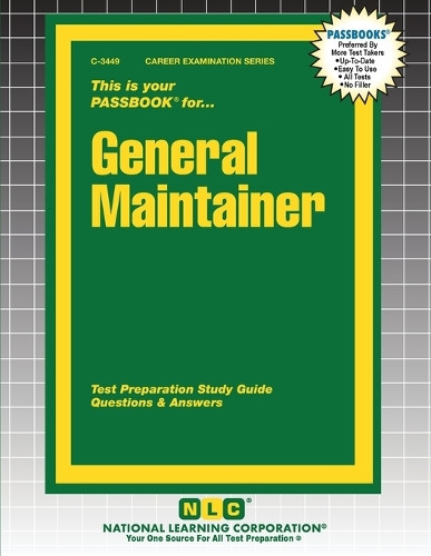 General Maintainer by Passbooks 9781799334491
