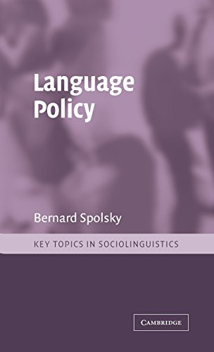 Language Policy by Bernard Spolsky 9780521804615