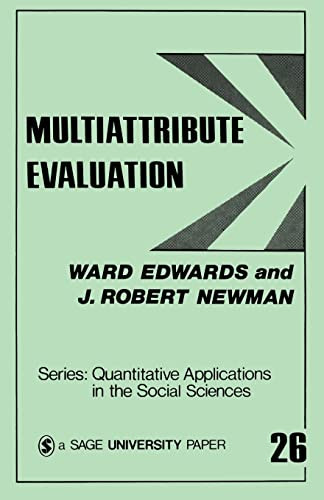 Multiattribute Evaluation by Ward Edwards 9780803900950