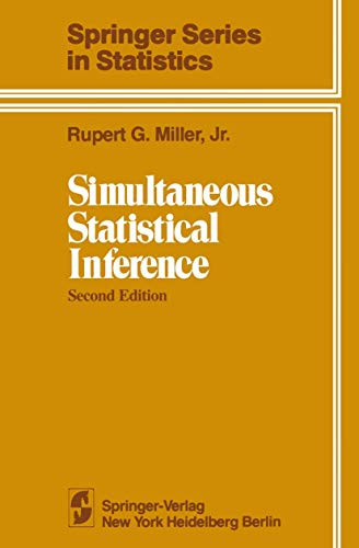 Simultaneous Statistical Inference by Rupert G. Miller, Jr. 9781461381242