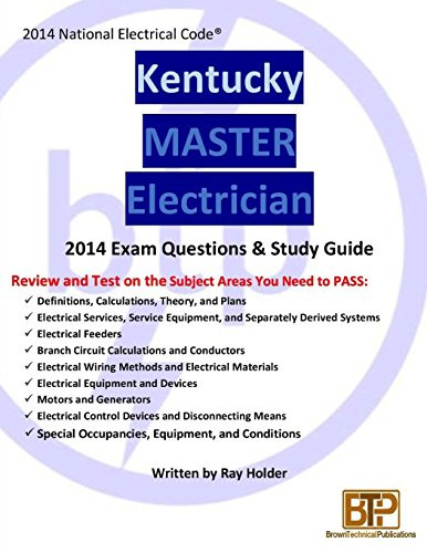 Kentucky 2014 Master Electrician Study Guide by Ray Holder 9781945660337