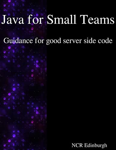 Java for Small Teams - Guidance for good server side code by Ncr Edinburgh 9789888407217