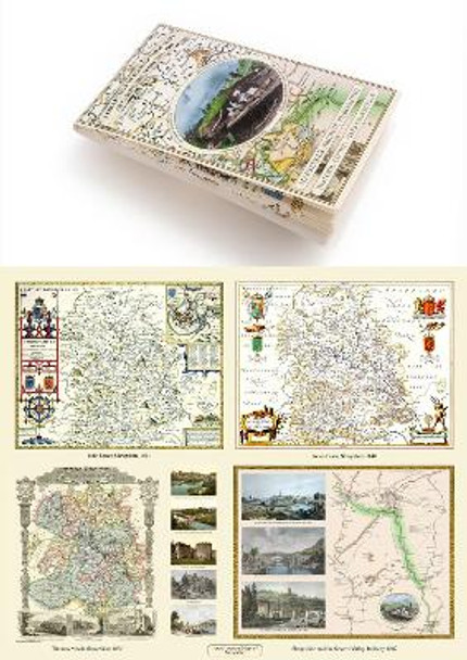 A Collection of Four Historic Maps of Shropshire from 1611 - 1887 by Mapseeker Publishing Ltd Mapseeker Publishing Ltd