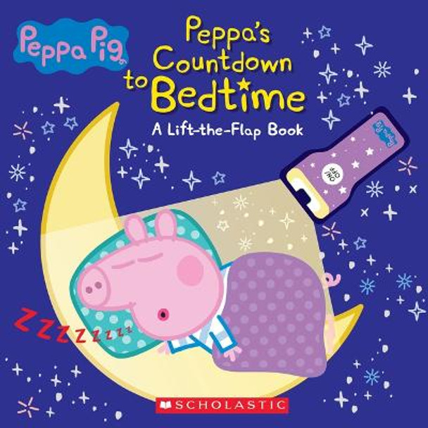 Countdown to Bedtime: Lift-The-Flap Book with Flashlight (Peppa Pig) by Scholastic
