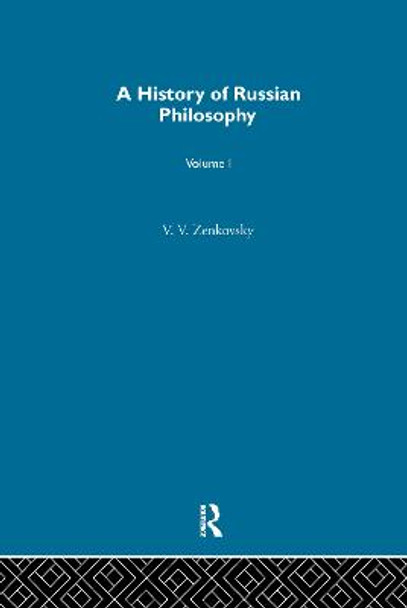 History Russian Philosophy V1 by V V Zenkovsky