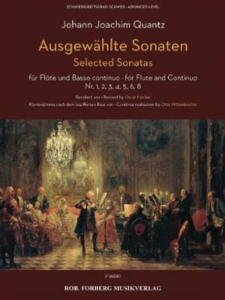 Ausgewählte Sonaten für Flöte und Basso continuo: Nr. 1, 2, 3, 4, 5, 6, 8 by Johann Joachim Quantz