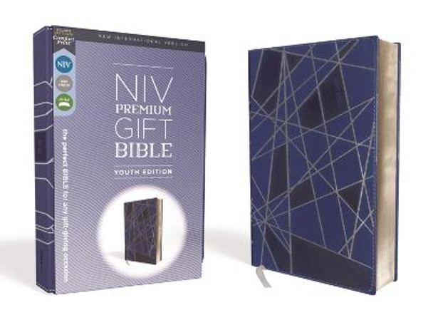 NIV, Premium Gift Bible, Youth Edition, Leathersoft, Blue, Red Letter Edition, Comfort Print: The Perfect Bible for Any Gift-Giving Occasion by Zondervan