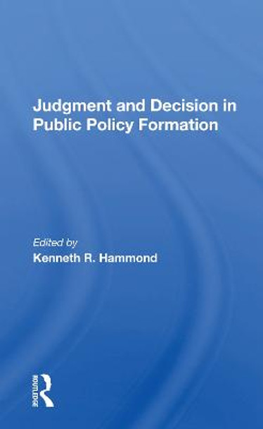 Judgement And Decision/h by Kenneth R. Hammond