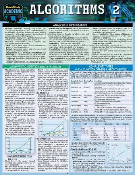 Algorithms 2: A Quickstudy Laminated Reference Guide by Babak Ahmadi