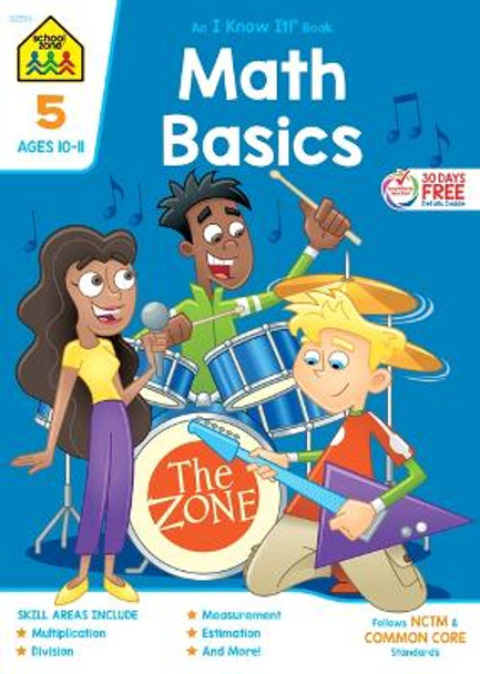 School Zone Math Basics Grade 5 Workbook by School Zone 9780887431418