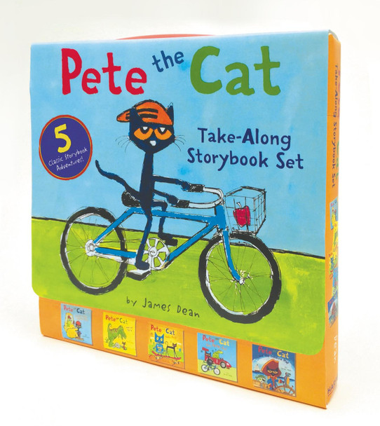 Pete the Cat Take-Along Storybook Set: 5-Book 8x8 Set by James Dean 9780062404473