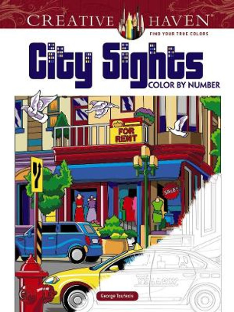 Creative Haven City Sights Color By Number by George Toufexis